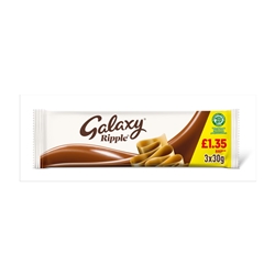 Galaxy Ripple Bar 3 Pack £1.35