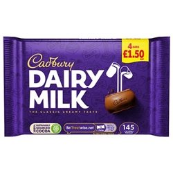 Cadbury Dairy Milk 4 Pack £1.50