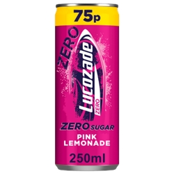Lucozade Energy Pink Zero Can 75p