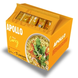 Apollo Noddles Curry 5 Pack