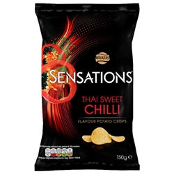 Sensations Thai Sweet Chilli Crisps 150g