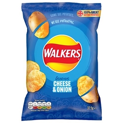 Walkers Cheese & Onion Crisps