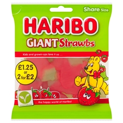 Haribo Giant Strawbs £1.25 or 2 for £2.00