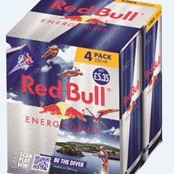 Red Bull 250ml 4 Pack £5.35