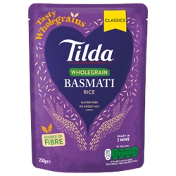 Tilda Microwave Rice Wholegrain Basmati