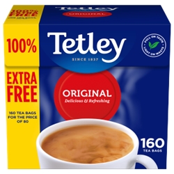 Tetley Tea Bags 80 + 100% Free