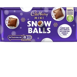 Cadbury Mini Snow Balls 110g Tablet